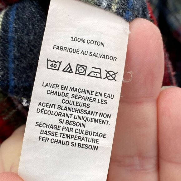 L.L. Bean Traditional Fit Plaid Button Down Long Sleeve Flannel Shirt Men's SZ M - Picture 4 of 5